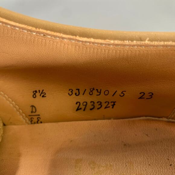 ALDEN Size 8.5 Tan Suede Derby Lace Up Shoes main image 5